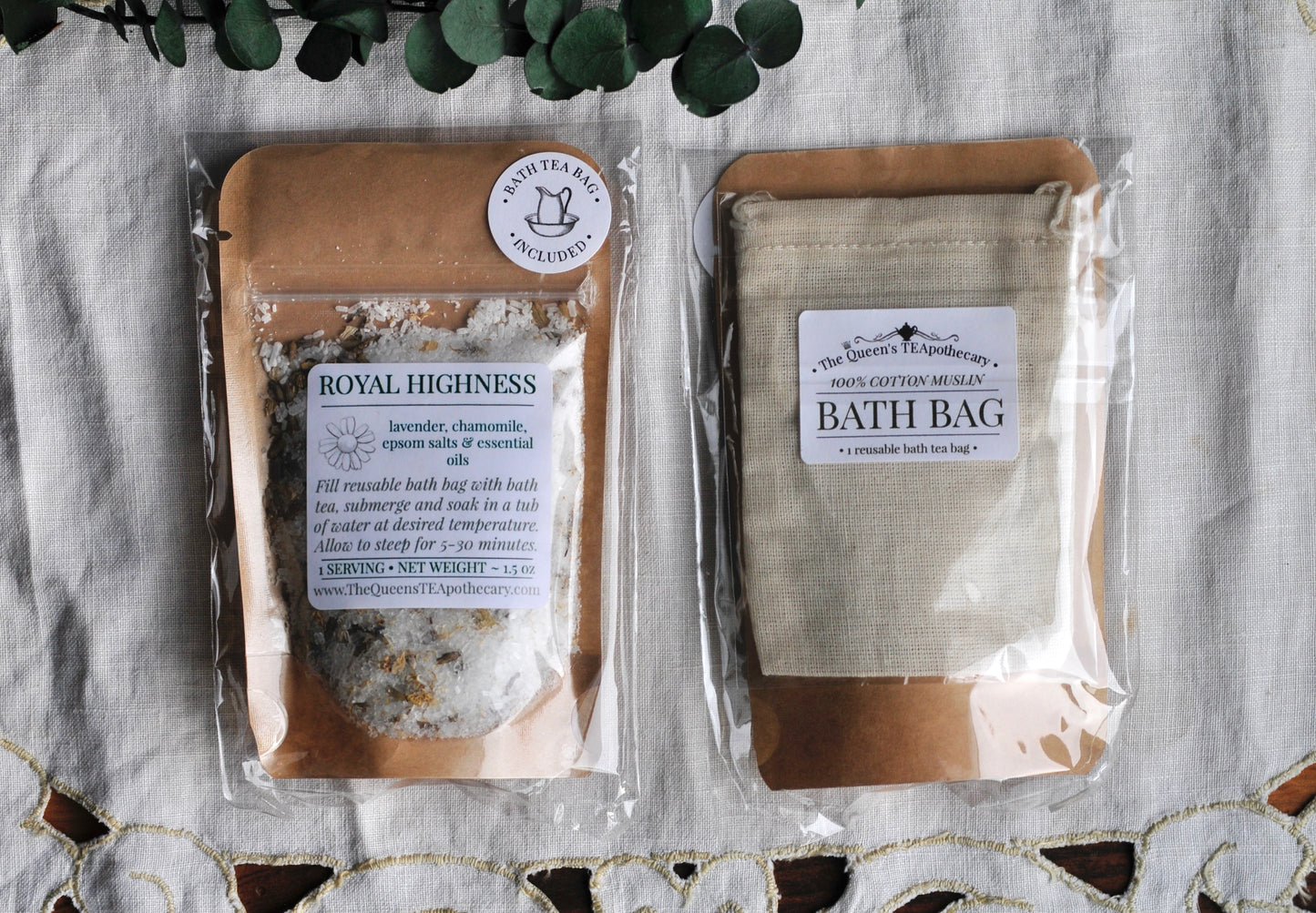 Bath Tea | Royal Highness | Chamomile, Lavender & Oats