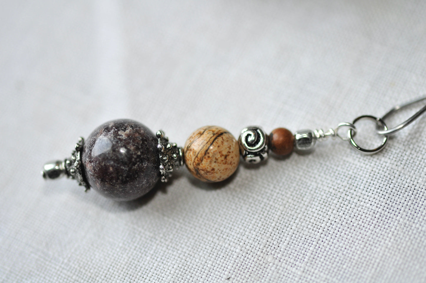 Gemstone Charm with Tea Ball | Stainless Steel Tea Infuser