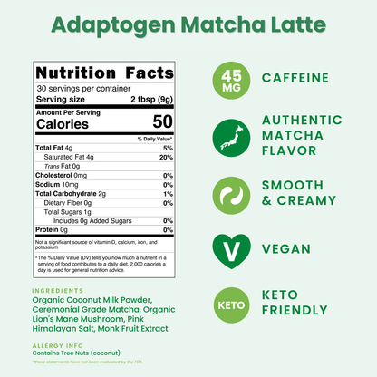 Adaptogen Matcha Latte |  powder