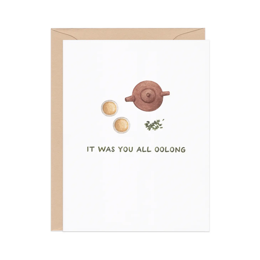 All Oolong Tea - Love greeting card