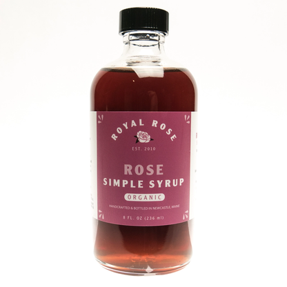 Rose Simple Syrup - organic - 8 oz | Royal Rose