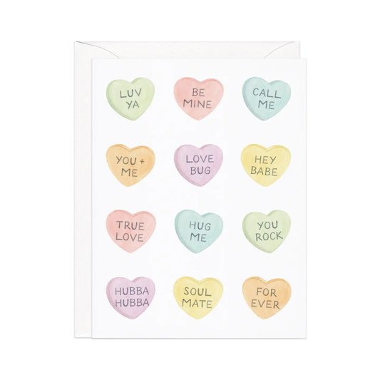 Candy Hearts - Cute Valentine's Day  greeting card