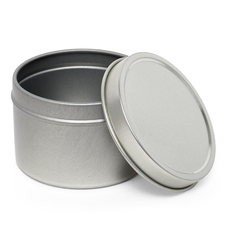 Tea Tin |  4 oz round - metal