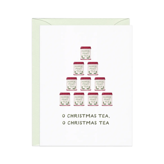 O Christmas Tea - Winter Holiday greeting card