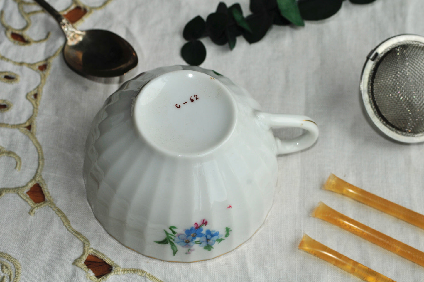 Teacup & Saucer Gift Set | Forget-me-nots