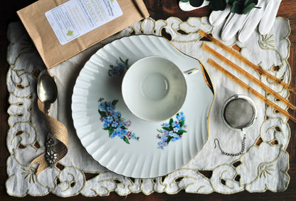 Teacup & Saucer Gift Set | Forget-me-nots