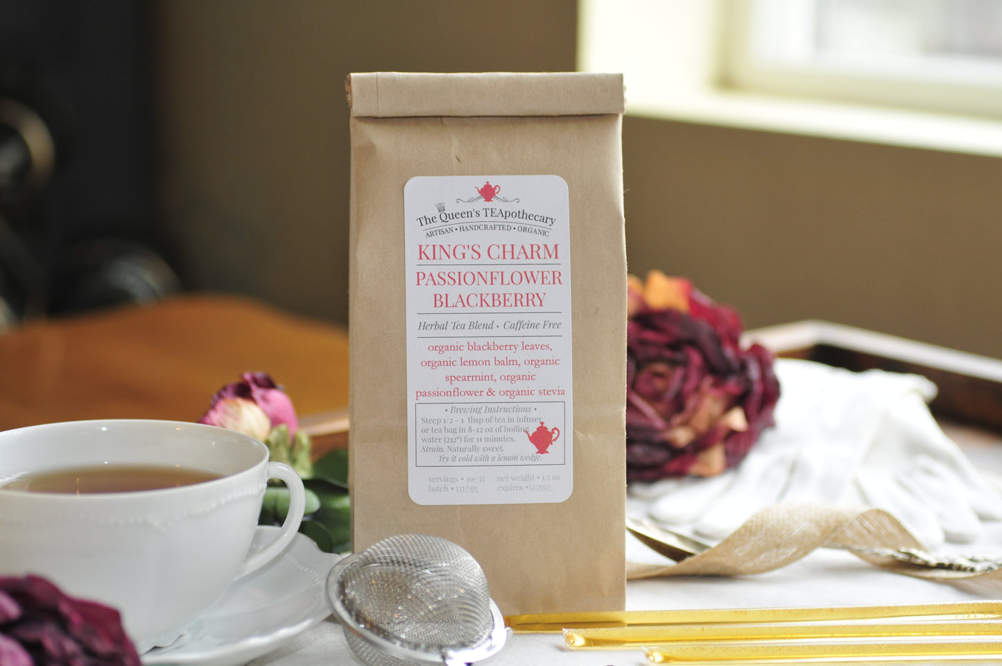 King's Charm herbal infusion | Passionflower & Blackberry