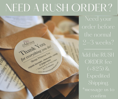 PERSONALIZED Kraft Tea Favors | Wedding, Thank You, Office ParTEA Favors | Artisan Handcrafted Loose Leaf Teas | 20 ct
