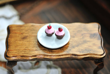Pink Chocolate cherry cupcake