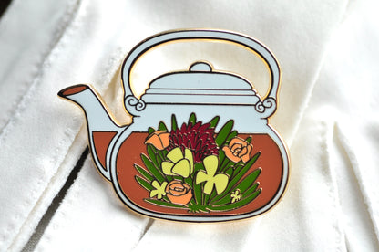 Pin - Blooming Flower Teapot and Teacup