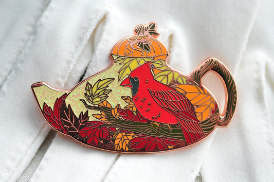 Pin - Cardinal & Egg Teapot and Teacup